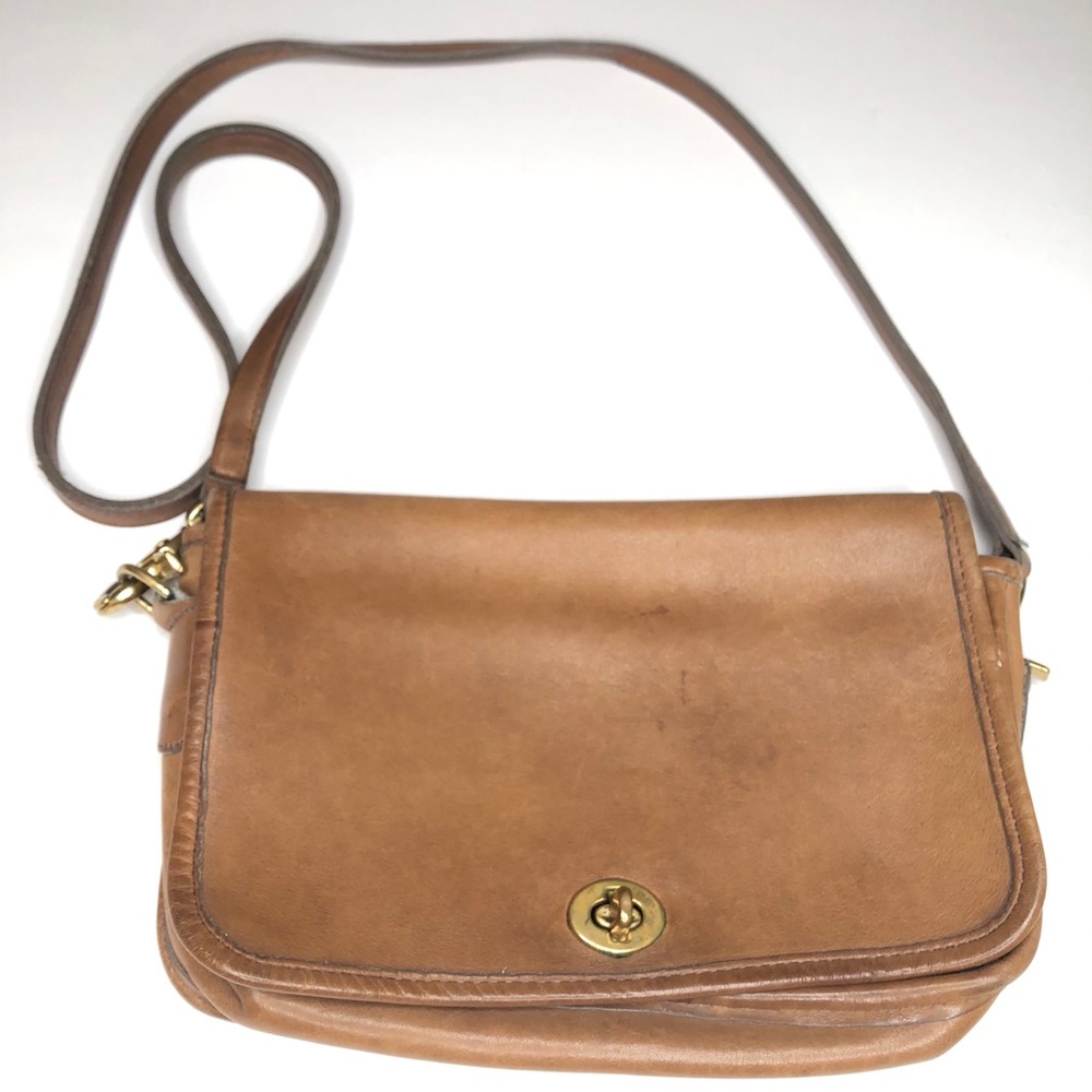VINTAGE COACH Leather brown bag